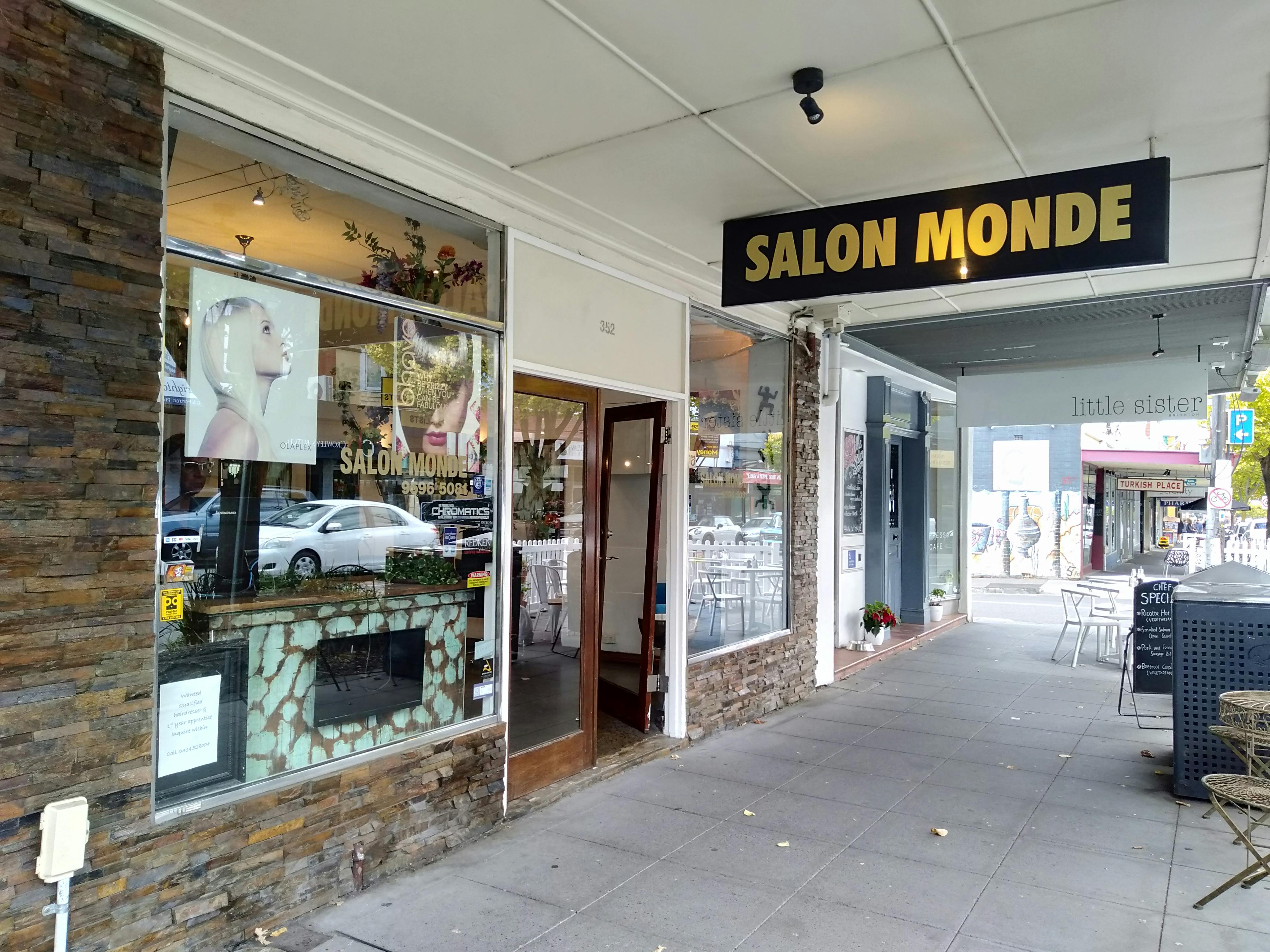 Salon Monde Brighton Haircut and Hairdressing Hair Colouring