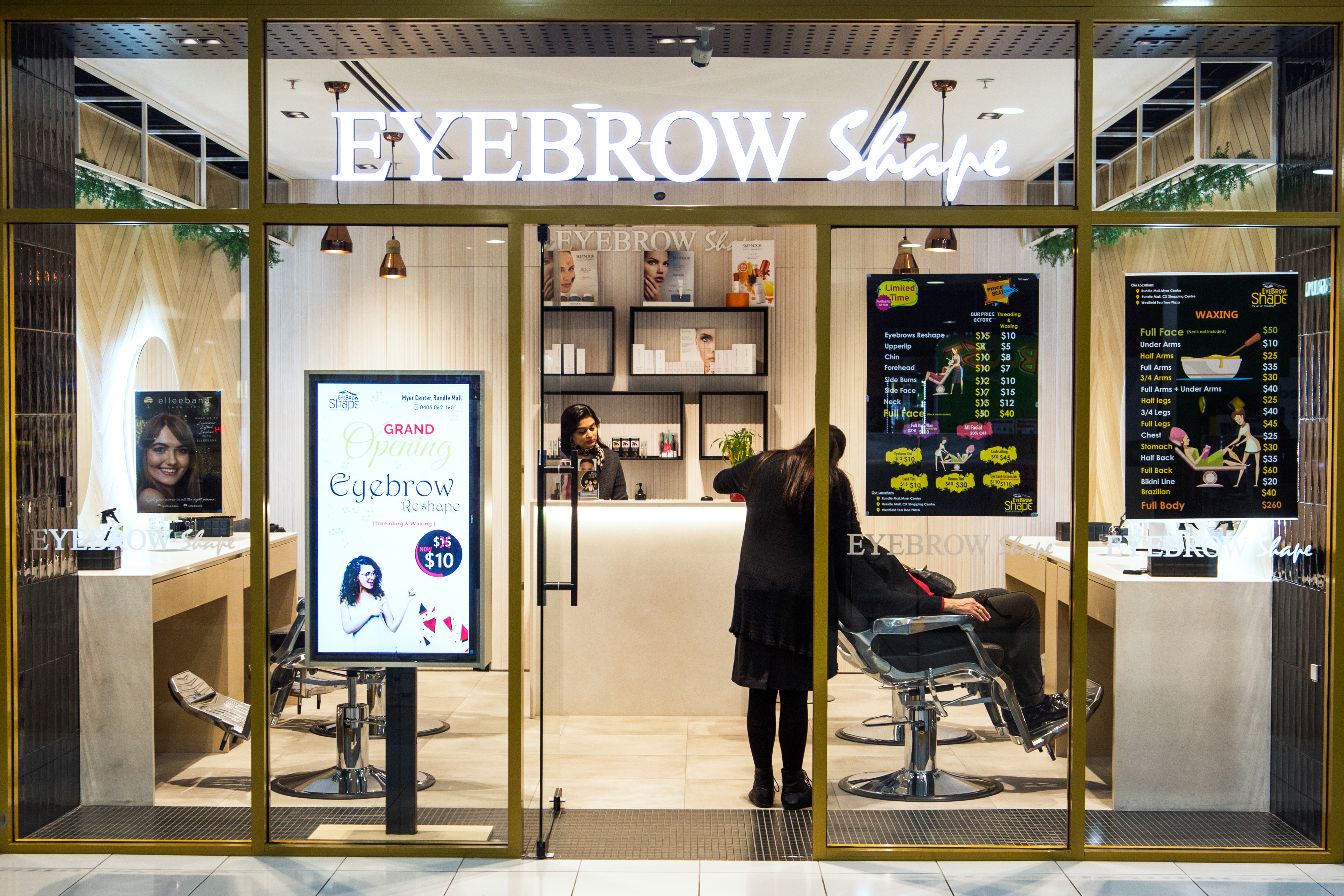 Eyebrow Shape Threading & Waxing Rundle Mall Myer Adelaide CBD