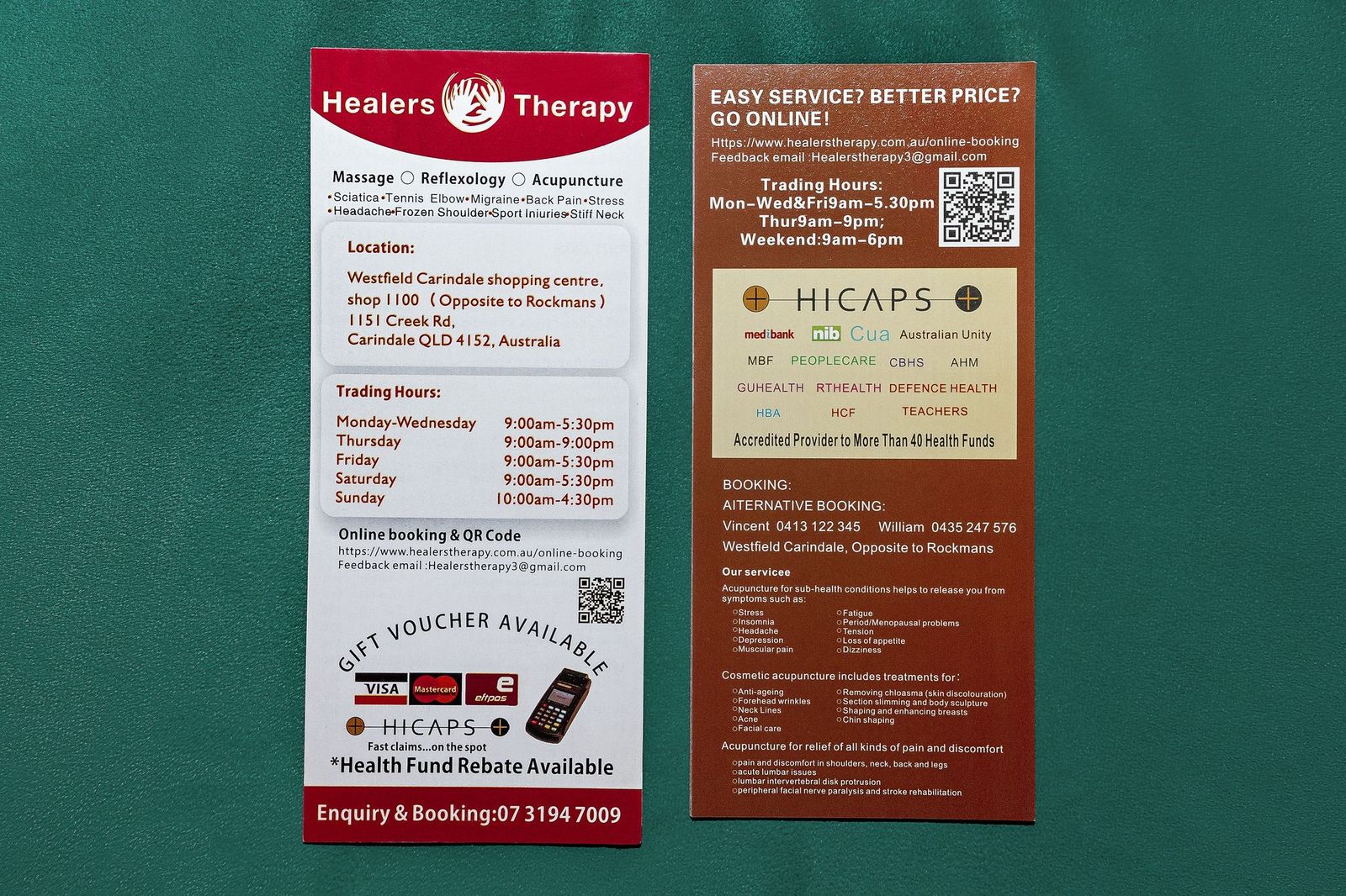 Healers Therapy Carindale Massage Relaxation Massage Bookwell