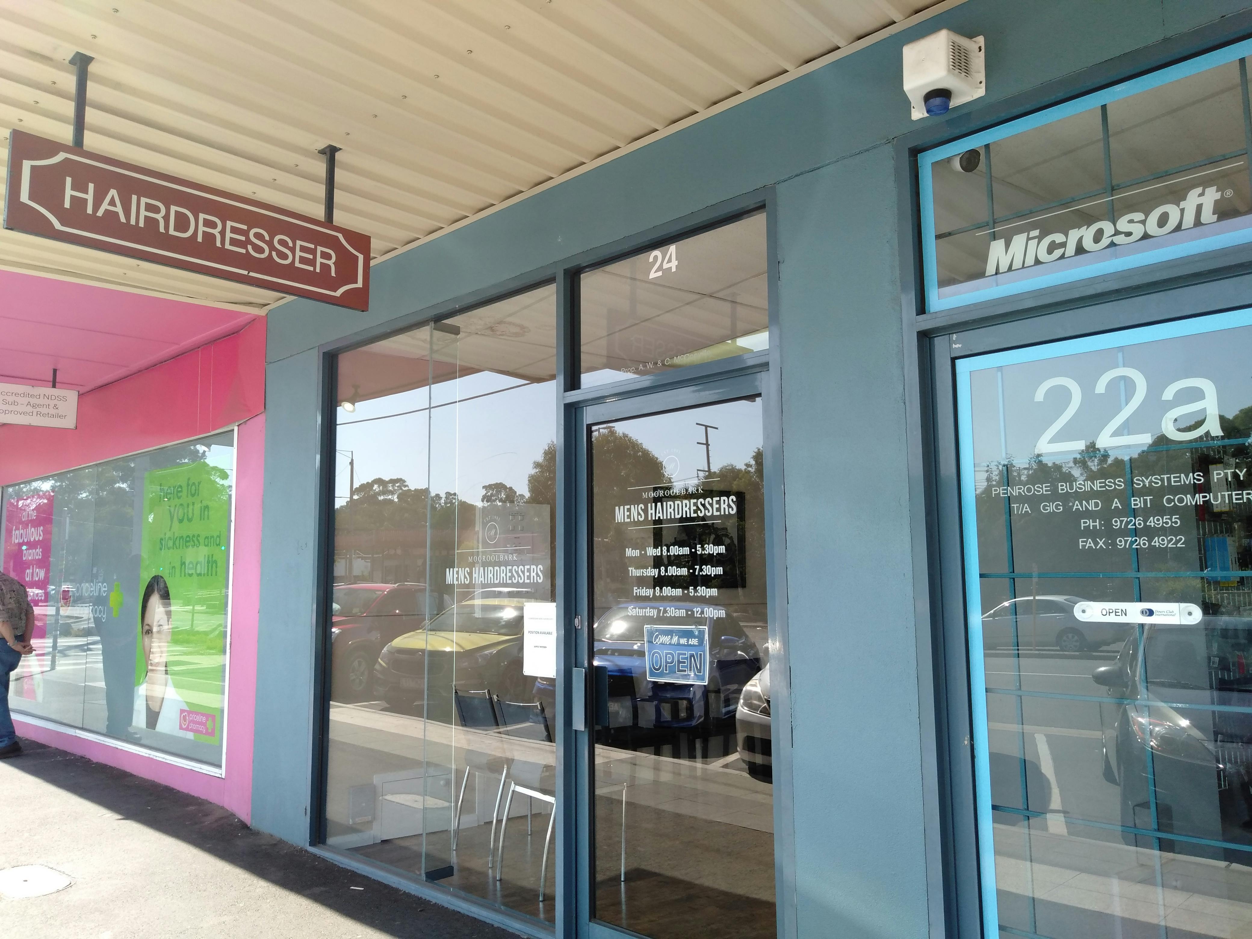 Mooroolbark Men's Hairdressers Haircut and Hairdressing Bookwell