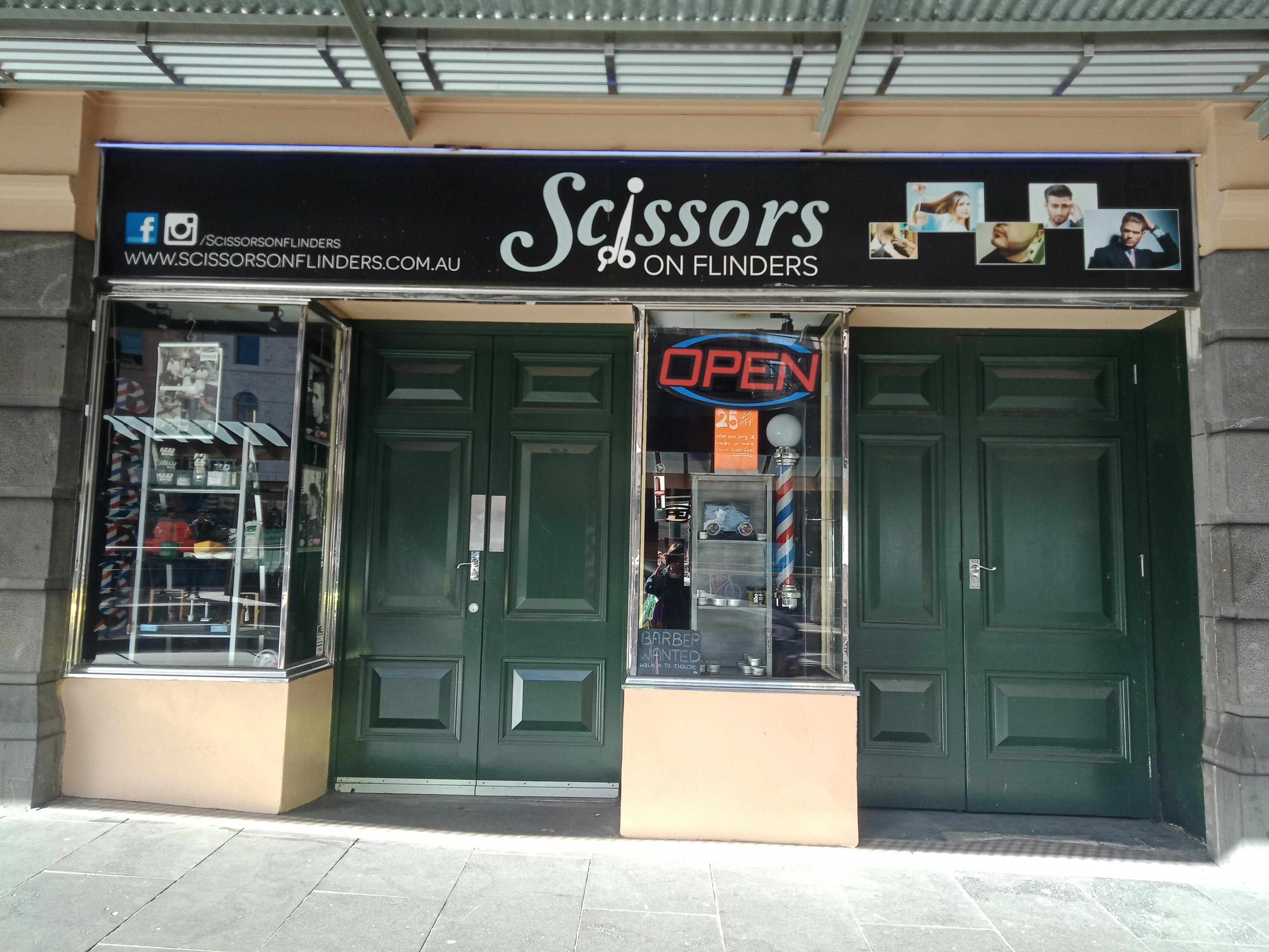 Scissors on Flinders Melbourne CBD Haircut and Hairdressing Bookwell