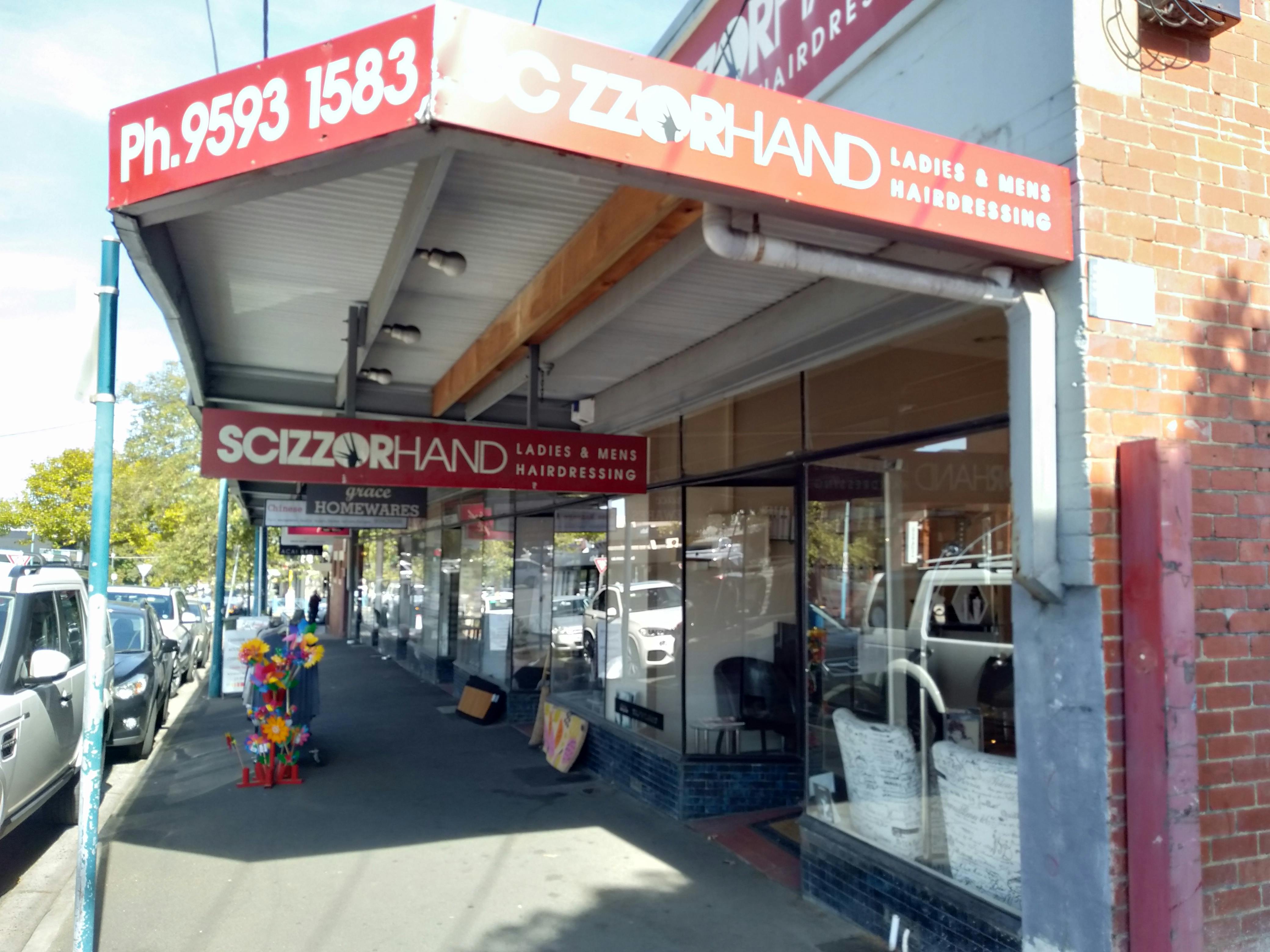 Scizzor Hand Brighton Haircut and Hairdressing Bookwell